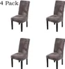 4er-Pack Esszimmer-Stuhlhülle Stretch-Stuhlhülle Hohe Produktbild-Vorschau 1