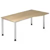 HAMMERBACHER Schreibtisch Maße: 180 x 68-76 x 80-100 cm Produktbild-Vorschau 3