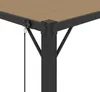 vidaXL Pergola con tetto a lamelle 3x4 m, tessuto color Anteprima dell’immagine prodotto 7