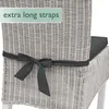 Beautissu Set di 4 cuscini per sedia Pia, 40x45 cm, grigio Anteprima dell’immagine prodotto 4