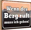 vianmo Holzschild 20x30 cm wenn Berg ruft muss ich gehen Produktbild-Vorschau 1