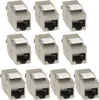 10x Keystone CAT8.1 Modul metall geschirmt werkzeuglose Produktbild-Vorschau 1
