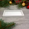 Holz Servier-Tablett rechteckig weiß 40 x 16 cm als Produktbild-Vorschau 5