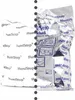 A product image showing a crumpled silver packaging with blue text and graphics, partially overlapping a white background with repeated brand logos. Anteprima dell’immagine prodotto