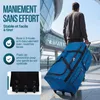 Monzana® Sac De Voyage à roulettes Bleu - Valise XXL 160L Voir les images du produit 4