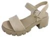 Dockers par Gerli - Sandales pour femmes, couleur beige Voir les images du produit 3