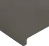 vidaXL Kopfteil mit Ohren Dunkelgrau 203x16x78/88 cm Samt Produktbild-Vorschau 5
