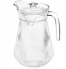 Glaskaraffe 1,4L mit Deckel Wasserkrug Glaskrug für Saft Produktbild-Vorschau 4