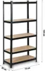 Regał metalowy magazynowy 150 x 75 x 30 cm Humberg HR-811 Náhľad obrázku produktu 5