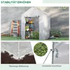 Outsunny Foliengewächshaus begehbares Gewächshaus mit 4 Produktbild-Vorschau 7