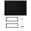 vidaXL Meble łazienkowe czarne 60×40×16,3 cm Podgląd zdjęcia produktu 9