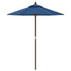 vidaXL Parasol avec mât en bois bleu azur 196x231 cm Voir les images du produit 4