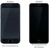 Comparison of two phone screen protectors, one labeled 'Andere' (Other) and the other 'AVANA'. Produktbild-Vorschau