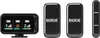 A product shot of a Rode Wireless Micro Camera Kit, showing the receiver and two transmitters. Voir les images du produit
