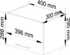 Digestořová skříňka 40 cm VERMINA - bílá Náhled obrázku produktu 5