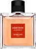 A clear, front-facing studio shot of a bottle of Guerlain Heritage Eau de Parfum. Voir les images du produit