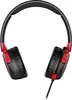 A pair of black and red headphones is shown against a white background. Anteprima dell’immagine prodotto