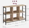VASAGLE Regal mit 2 Ebenen, Bücherregal, Standregal mit 6 Produktbild-Vorschau 3