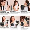 A collage of images showcasing different attachments and uses of a hair dryer set. Produktbild-Vorschau