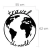 DECORTIE Métal Accrocheur TRAVEL THE WORLD - Noir Voir les images du produit 2
