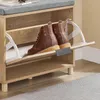 SoBuy banc rangement chaussures porte unique avec charnière Voir les images du produit 5