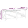 vidaXL Cassapanca da giardino 150x50x56,5 cm in legno Anteprima dell’immagine prodotto 8