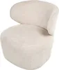 BELIANI Sessel Beige Stoff Drehbar Metallgestell Modernes Produktbild-Vorschau 10