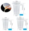 3er Set Messbecher 50ml 100ml 250ml Präziser Messbecher Produktbild-Vorschau 2
