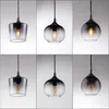 Hängeleuchte schwarz, Glas rauch, H 120 cm Produktbild-Vorschau 12