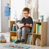 HOMCOM Kinderboekenrek 2-in-1, hoekmodel met 6 vakken, Productafbeelding-voorbeeld 2