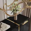 Kommode mit Schubladen ONYX Schwarz   auf goldenen Beinen Produktbild-Vorschau 6
