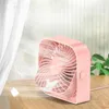USB ventilátor Tichý mini stolní ventilátor TOPK K50 růžový Náhled obrázku produktu 10