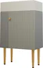 A freestanding bathroom cabinet with a sink basin on top, shown against a white background. Anteprima dell’immagine prodotto