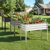 Jardinière surélevée en métal COSTWAY, jusqu'à 80 kg, bac Voir les images du produit 8