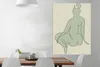 MuchoWow® Poster Frau - Grün - Linienkunst - Abstrakt Produktbild-Vorschau 2