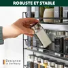 Étagère à épices Bremermann à fixation murale, 3 niveaux, Voir les images du produit 6