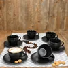 6er Set Panther Kaffeetassen mit Untertassen für 6 Personen Produktbild-Vorschau 2
