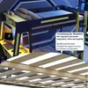 Gamingowe łóżko na antresoli 120x200 cm z biurkiem, półką Podgląd zdjęcia produktu 11