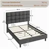 Yaheetech Polsterbett 160 x 200 cm, Doppelbett mit Produktbild-Vorschau 7
