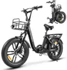20 * 4,0 palců LCD Fat Foldable E- Bike E-Mountainbike Náhled obrázku produktu 1