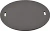 A dark gray, oval-shaped object with two small, slotted holes on opposite sides, likely a cooking accessory. Anteprima dell’immagine prodotto