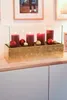 VIVANNO Windlicht Fiberglas CANDELITO Rechteckig, Blattgold Produktbild-Vorschau 2