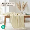 Musselin Decke 150x200 cm aus 100% Baumwolle, Leichte Produktbild-Vorschau 2
