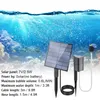 A solar-powered aerator for an aquarium, displayed against an underwater scene. Náhled obrázku produktu