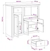 vidaXL Meuble de rangement avec micro-ondes PANAMA, Voir les images du produit 8