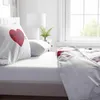 4-teiliges Bettwäsche-Set Love Herzen Mikrofaser 135x200 cm Produktbild-Vorschau 3