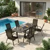 4er Set Gartenstühle Stapelbar Balkonstühle Lounge Sessel Produktbild-Vorschau 2