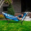 VIVERE Hängematte aus Baumwolle mit Gestell 250 cm – 200 kg Produktbild-Vorschau 3