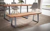 FineBuy Esszimmerbank 180x40x45,5 cm Akazie Massivholz / Produktbild-Vorschau 2