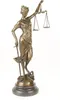 Bronzefigur Skulptur Justitia mit Waage und Schwert Produktbild-Vorschau 3